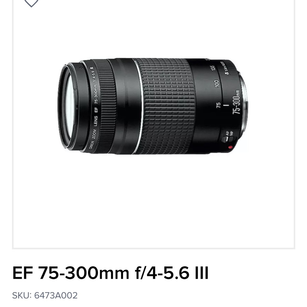 BRAND NEW CANON ef 75-300mm lens